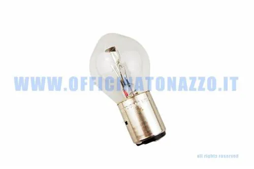 Lampada alogena biluce Philips Vision Moto S2, attacco BA20d, 12V 35/35W, per anabbagliante e abbagliante su fari Vespa compatibili.