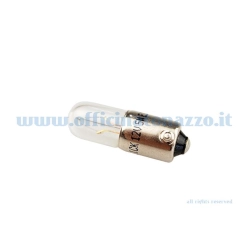 Lampadina a incandescenza 12 V 4 W con attacco BA9s e corpo da 22x9 mm. Per posizione o strumentazione Vespa con portalampada compatibile.