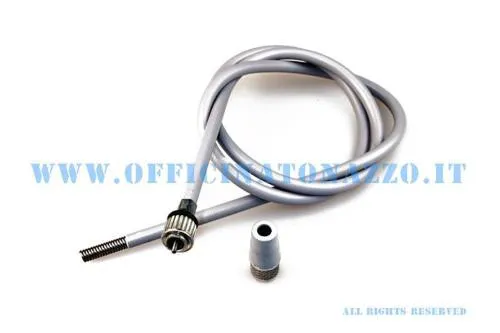 Trasmissione contachilometri RMS 163631930 con anima da 2,0 mm e innesto a ghiera per Vespa 125 e 150 classiche con ruote da 8 pollici.