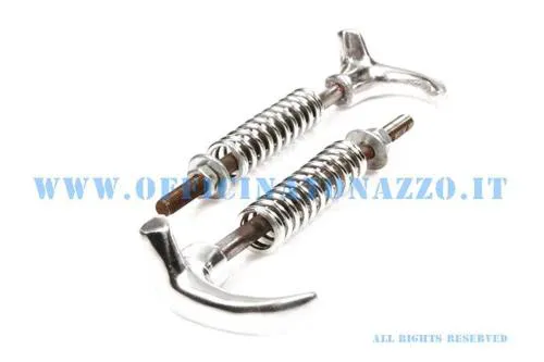 Pair of right/left bonnet hooks for Vespa large frame