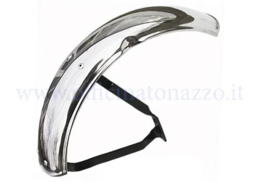 Guardabarros cromado tipo Garelli para Vespa PX - T5 versión sin freno de disco