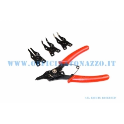 Pinza per seeger con 4 adattatori