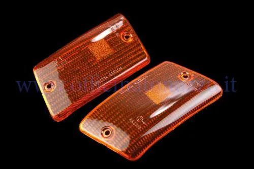 Coppia di gemme posteriori arancioni Bosatta RP 281 per Vespa PK 50 e 125 XL, Plurimatic, Rush, N, Speedmatic e FL2.