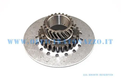 Pignone DRT 17444 Z23 elicoidale per frizione Vespa Largeframe a 6 molle e flangia Ø97 mm, compatibile con corone Z65, Z67 e Z68.