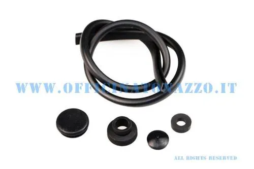 Kit Ariete 07872 per scatola carburatore SI Vespa: elementi in gomma per alloggiamento e filtro aria. GTIN 8055186695870.