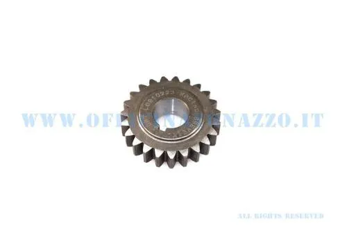 Piñón DRT Z 23 engrana en primaria Z 72 (relación 3,15) dientes rectos para Vespa 50 - Primavera - ET3
