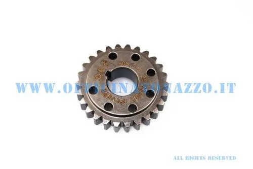 Pignone DRT Z26 a denti dritti per corona Z69, rapporto 2,65 e diametro 44 mm. Per Vespa Smallframe e primaria Surflex compatibile.