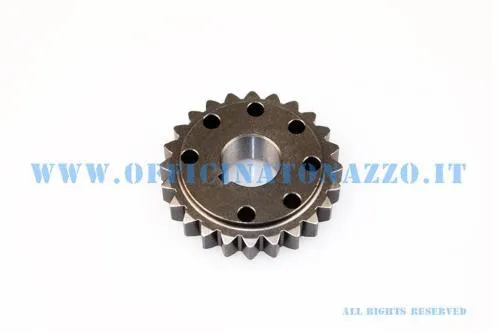 Pignone DRT a00142 Z24 a denti dritti, diametro 43 mm, per primaria Z69 Vespa Smallframe. Rapporto 24/69 pari a 2,88.