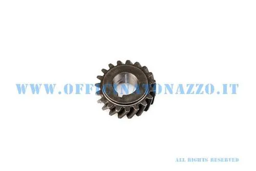 Pignone DRT 6721 Z19 elicoidale per primaria 18/67 Vespa 50, Primavera, ET3 e PK compatibili. Allunga il rapporto a 3,52.