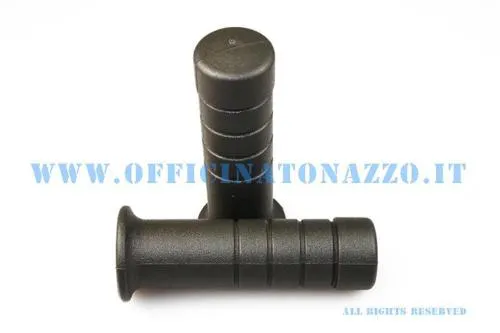 Coppia manopole Ø 24mm grigio chiaro per Vespa PK 50 - 125/ FL2 1990 (Rif.originale Piaggio 266187)