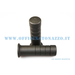 Coppia manopole Ø 24mm grigio chiaro per Vespa PK 50 - 125/ FL2 1990 (Rif.originale Piaggio 266187)