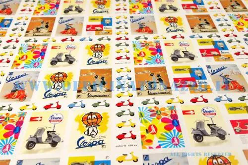 Carta regalo Vespa multicolor 70x100 cm