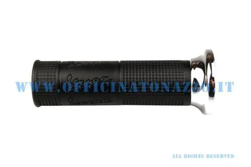 Manopola sinistra originale Piaggio CM083805, nera, Ø interno 24 mm e lunghezza 130 mm, per Vespa PX 125 e 150 compatibili.