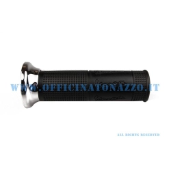 Manopola destra nera Ø24 x 130 mm per Vespa PX 2011 e PX compatibili. Ricambio equivalente al riferimento Piaggio CM083806, per lato acceleratore.