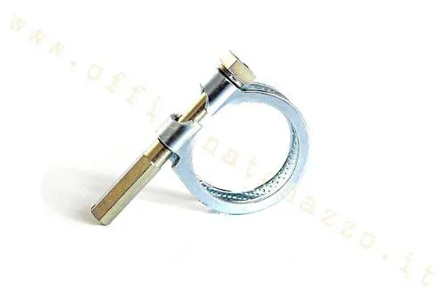 Fascetta completa CIF 11522 da 34 mm per carburatori Dell'Orto SHB 16/10 e 16/16 compatibili. Serrare senza deformare il corpo.