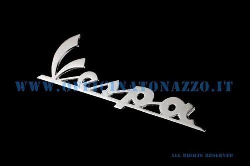 Targhetta anteriore CIF 5740-A lunga 130 mm, interasse pioli 107,69 mm, per Vespa Sprint, Sprint Veloce, Super e Rally 180.