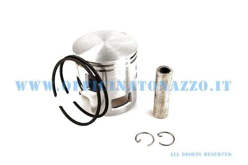 Pistone completo Polini Ø63 mm per cilindro in ghisa 177 cc 140.0080, con due fasce, spinotto 15x54 mm e fermi.