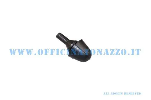 Tampone Piaggio 149908 per sportello bauletto Vespa P, PX, PE e T5. Gomma, foro 6 mm, diametro esterno 11 mm, lunghezza 23 mm.