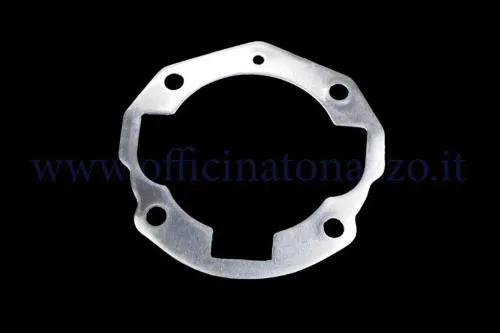 Guarnizione base cilindro Pinasco 25331603 in alluminio da 0,2 mm per kit 177 cc su Vespa 125-150 Largeframe compatibili.