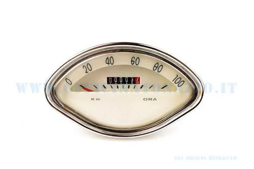 Contachilometri scala 100km/h senza logo Vespa 150 VBA1T - VBB1-2 (CORDA GROSSA)