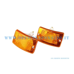 Coppia indicatore di direzione anteriori arancio per Vespa PK XL- FL2