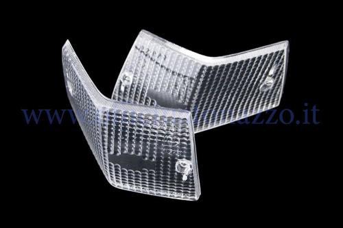 Corpi luminosi bianchi indicatori di direzione posteriori per Vespa PX - PE - T5 marchiati S.I.E.M.