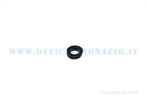 Black oil mixer tube grommet for Vespa, external hole diameter 14 mm, internal diameter 11 mm
