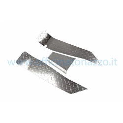 Aluminium "Mandorlato" footrests for Vespa 50 - Primavera - ET3