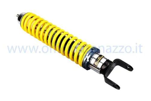Ammortizzatore posteriore Pinasco regolabile per tutte le Vespa con ruote da 10" e LML Star (no Vespa PK e no LML 4T)Colore molla giallo.