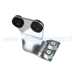 Staffa supporto centralina con gommini antivibranti per Vespa PX 125, 150 e 200 PE senza avviamento elettrico. Verificare fori e cablaggi.