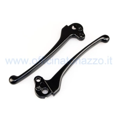 Coppia leve per freno in alluminio nero Vespa PX - PE - Arcobaleno