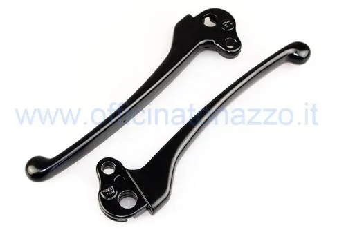 Coppia leve per freno in alluminio nero Vespa PX - PE - Arcobaleno