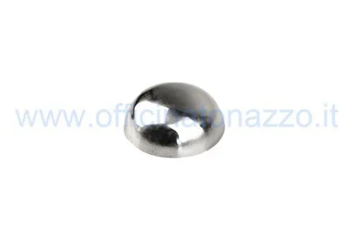 Tappo SIP in acciaio inox lucidato, diametro 40 mm, per il dado del tamburo anteriore o posteriore di Vespa 125-150 Super e P150S.