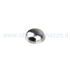 Tappo SIP in acciaio inox lucidato, diametro 40 mm, per il dado del tamburo anteriore o posteriore di Vespa 125-150 Super e P150S.