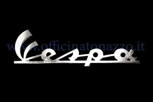 Targhetta anteriore "Vespa" lucida 120mm (distanza fori 10.5mm) Vespa VNB 6T