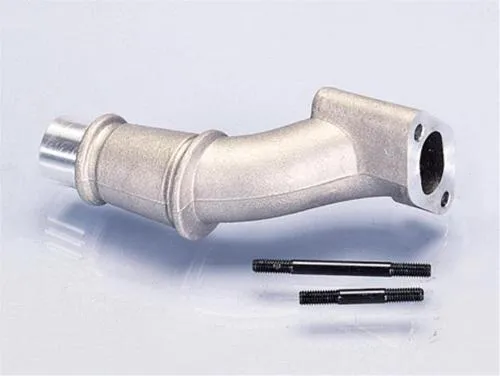 Collettore aspirazione Polini 215.0002 da 24 mm, attacco carter a 2 fori e innesto rigido, per PHBL 24 su Vespa 50, Primavera ed ET3.