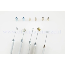 Kit cavi/guaine rigate grigie universali per tutti i modelli di Vespa