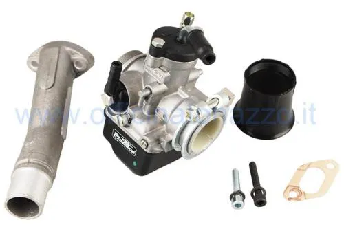 Kit carburador con válvula Pinasco PHBL 24 rígido con conexión de dos orificios para Vespa 50 - Primavera - ET3