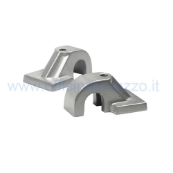 Due staffe SIP 13533000 in alluminio pressofuso per cavalletto Vespa da 15 mm, compatibili con VNA, VBA, VBB e T4 1958-1961.