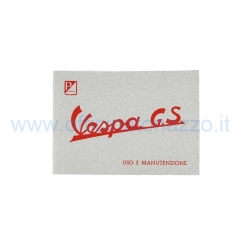 Libretto di uso e manutenzione per Vespa 150 GS dal 1956 al 1958