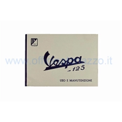 Libretto di uso e manutenzione per Vespa 125VNA1T dal 1957 al 1958