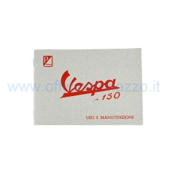 Libretto di uso e manutenzione per Vespa 150 del 1957