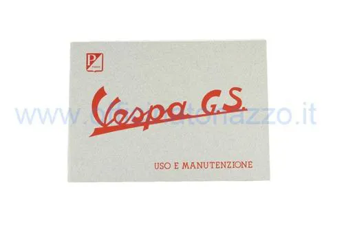 Libretto di uso e manutenzione Vespa 150GS dal 1958 al 1961