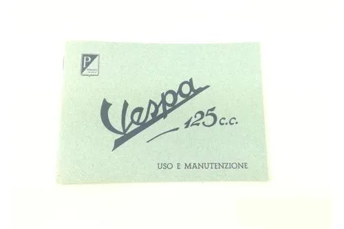 Libretto di uso e manutenzione per Vespa 125 del 1949