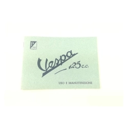 Libretto di uso e manutenzione per Vespa 125 del 1949