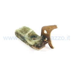 Kit RMS Classic 121858103 con squadretta e feltro di lubrificazione per la camma puntine degli statori Vespa compatibili.
