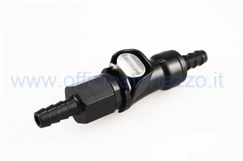 Connettore rapido BCR Components 403630045 per tubo benzina Ø6 mm, universale per circuiti compatibili. Montaggio in linea con verifica di tenuta.