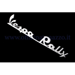 Targhetta posteriore "Vespa Rally" in alluminio lucidato (distanza fori 152.23mm)