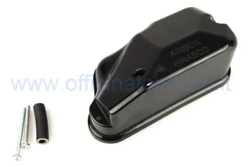 Airbox Pinasco maggiorato per scatola carburatore SI con miscelatore Vespa PX, Rally, T5 e Cosa. Volume circa +20% rispetto all'originale.