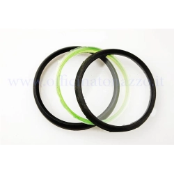 Kit completo vetro e cornice con ghiera verde contachilometri per Vespa PX - PE , diam.81mm (no PX Arcobaleno)